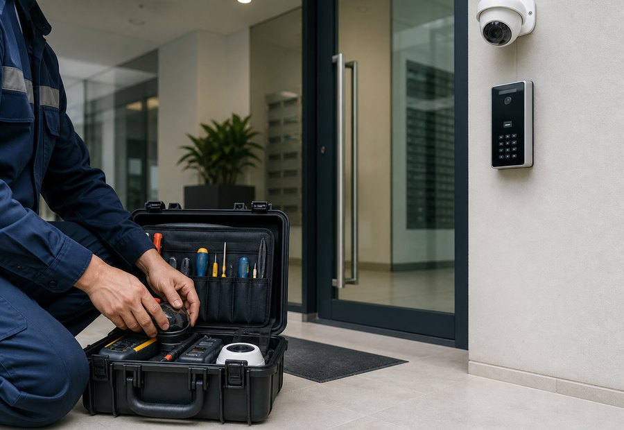 Imagen de Alarmas, CCTV y seguridad: entrada de trabajo diario - Tipo de inmueble