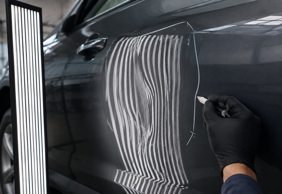 Imagen de Chapa y pintura de vehículos: evidencia del aviso - Vehículo y matrícula