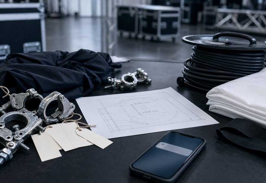 Imagen de Eventos, stands y montajes: problema practico - Fechas y material