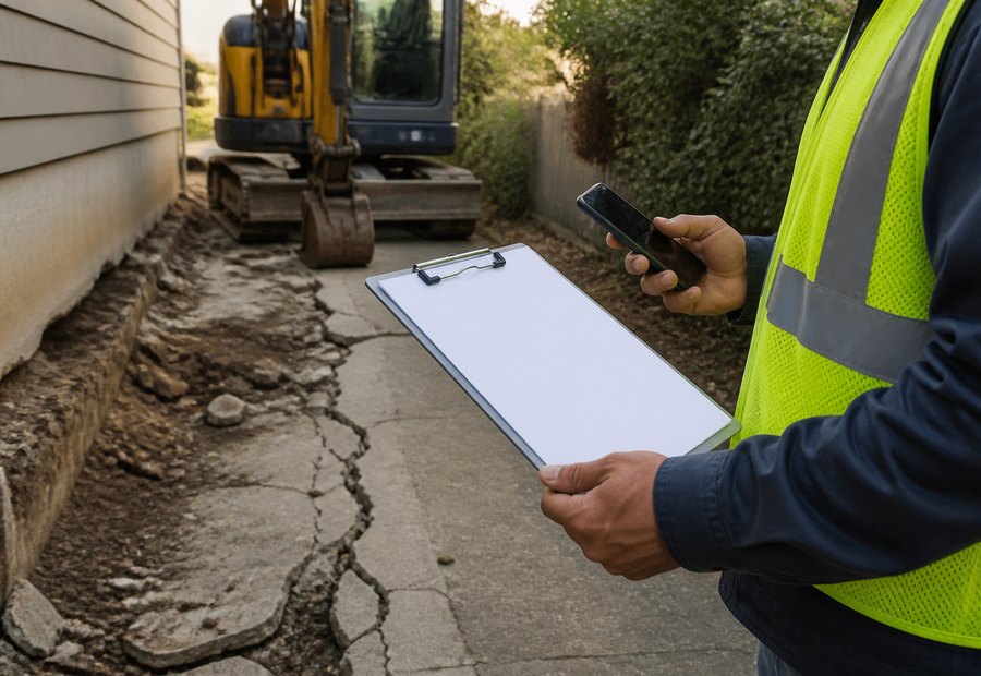 Imagen de Excavaciones y movimiento de tierras: evidencia del aviso - Tipo de trabajo