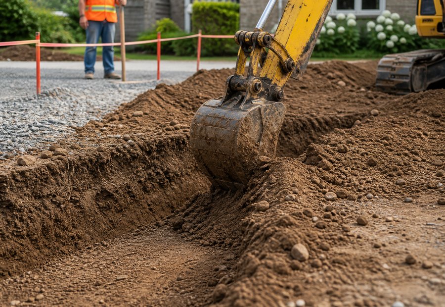 Imagen de Excavaciones y movimiento de tierras: trabajo en curso - Visita de obra