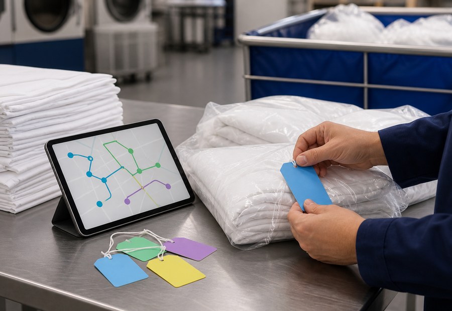 Imagen de Lavandería industrial y renting textil: metodo de trabajo - Ruta textil controlada
