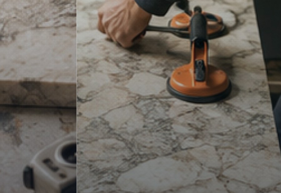 Imagen de Mármol, piedra natural y encimeras: personalizacion del flujo - Medición y plantilla