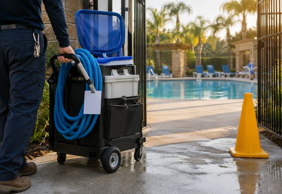 Imagen de Piscinas y mantenimiento acuático: entrada de trabajo diario - Tipo de piscina: particular, comunidad, hotel o instalación deportiva
