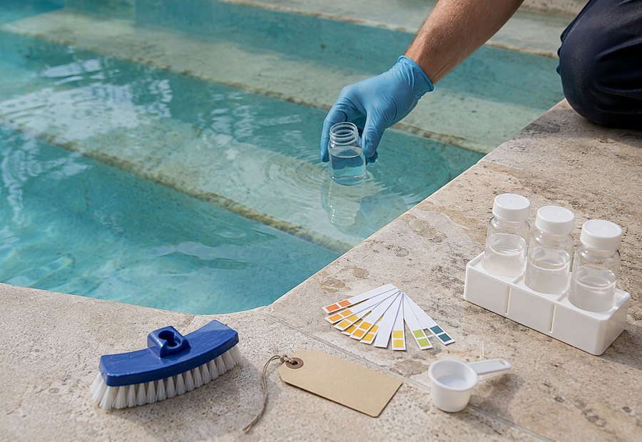 Imagen de Piscinas y mantenimiento acuático: situacion real antes del trabajo - Tipo de piscina: particular, comunidad, hotel o instalación deportiva